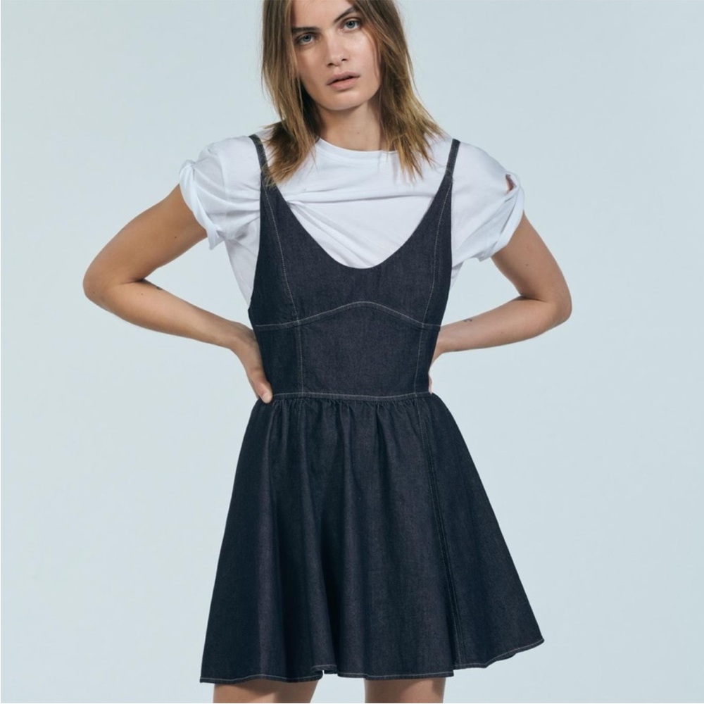 Zara denim mini dress